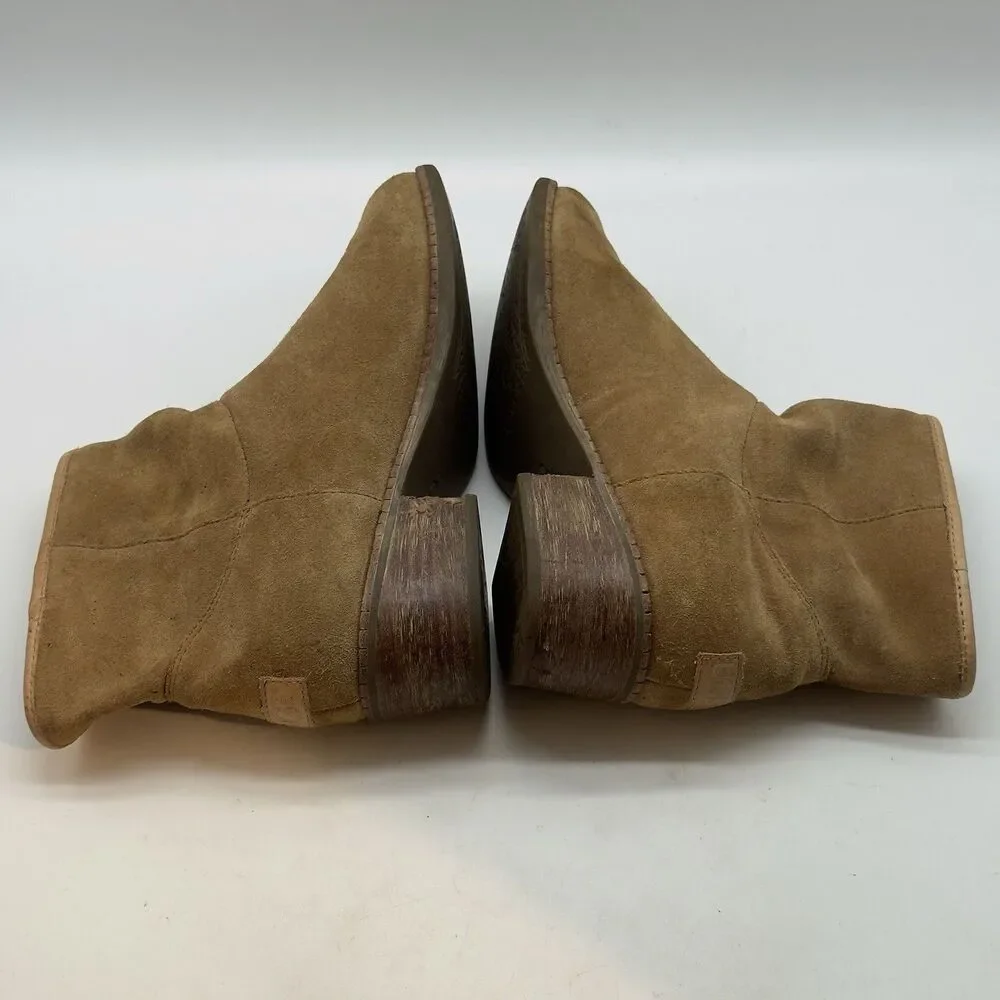 UGG Darling 1004367 Ankle Bootie Women's 8 Tan Suede Round Toe Pull On Western